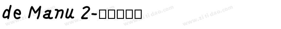 de Manu 2字体转换